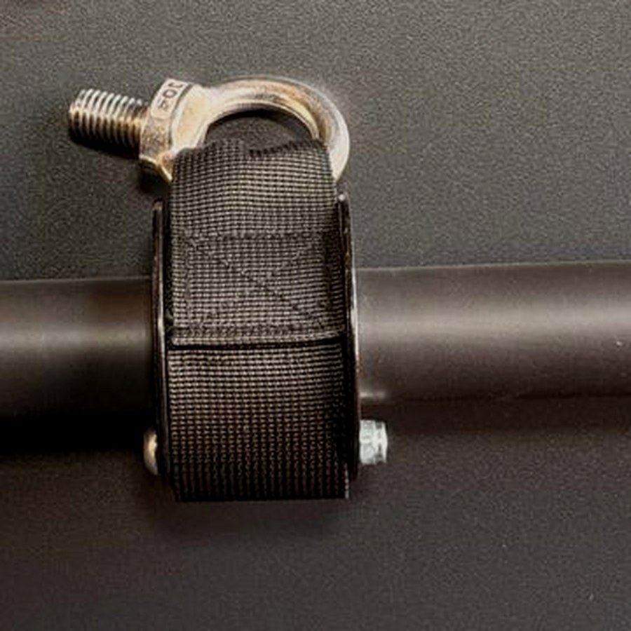 Handle bar with strap and eye bolt